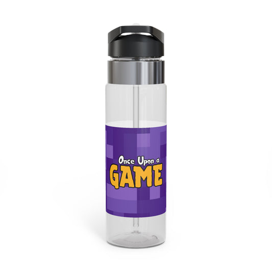 Blocky Logo Sport Bottle (20oz) - Purple