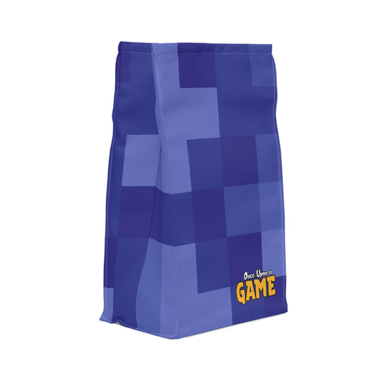 Blocky Logo Lunch Bag - Blue