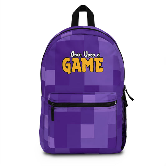 Blocky Logo Backpack - Purple