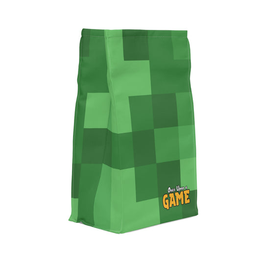 Blocky Logo Lunch Bag - Lime