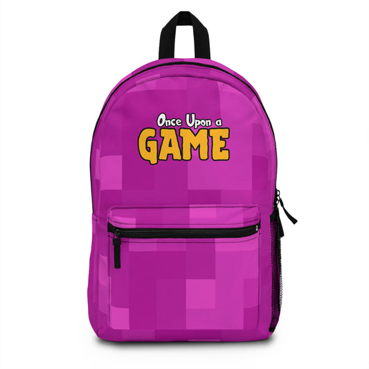 Blocky Logo Backpack - Pink