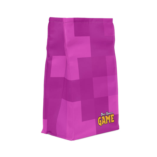 Blocky Logo Lunch Bag - Pink