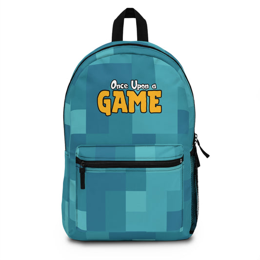 Blocky Logo Backpack - Sky Blue