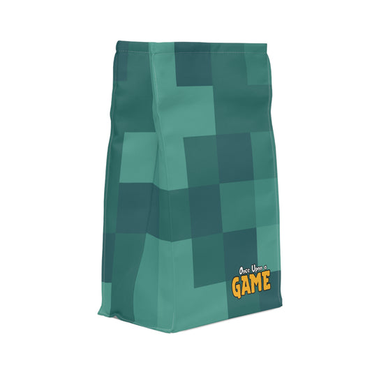 Blocky Logo Lunch Bag - Sea Green