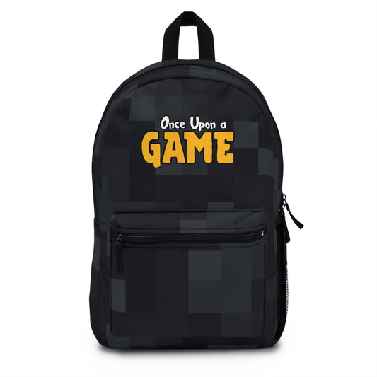 Blocky Logo Backpack - Black