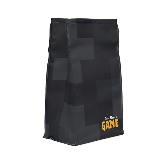 Blocky Logo Lunch Bag - Black